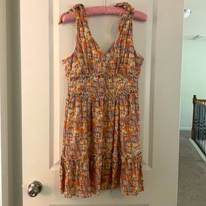 Multi color midi sun dress